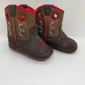 Double Barrel Infant Cowboy Western Embroidered Boots